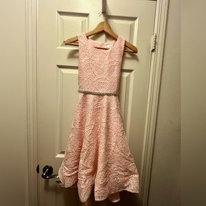 Emily Rose Girl Size 12 Pink lace dress